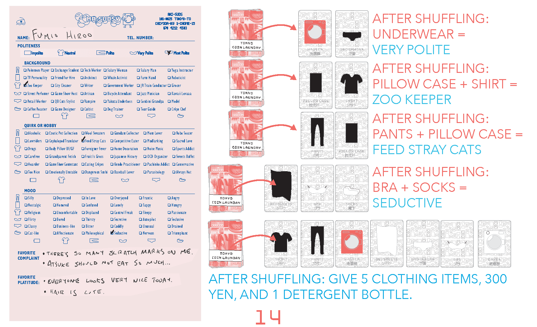 Diagram 3 from the printed MR.SUDSY’S COIN LAUNDRY rules