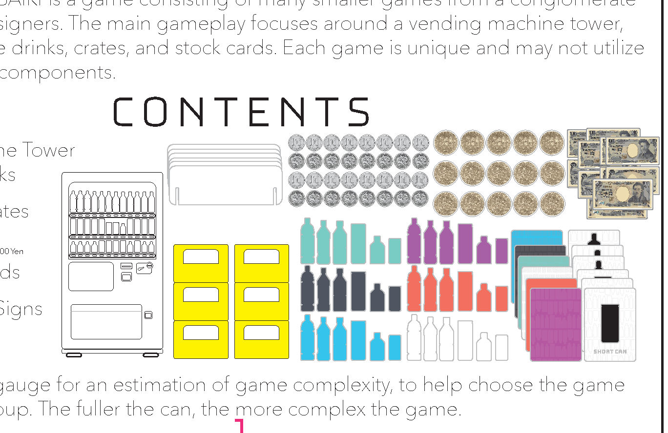 Diagram 1 from the printed CONTENTS rules