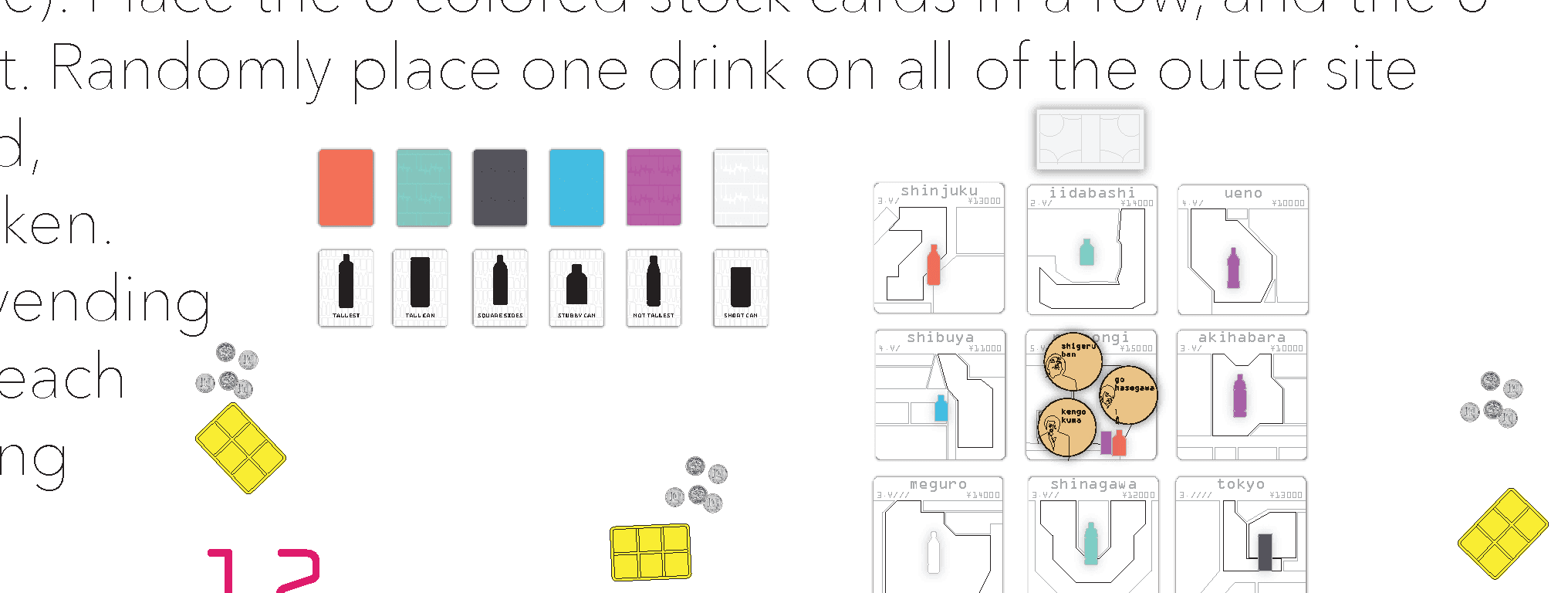Diagram 1 from the printed CHOCOLATE MILK rules