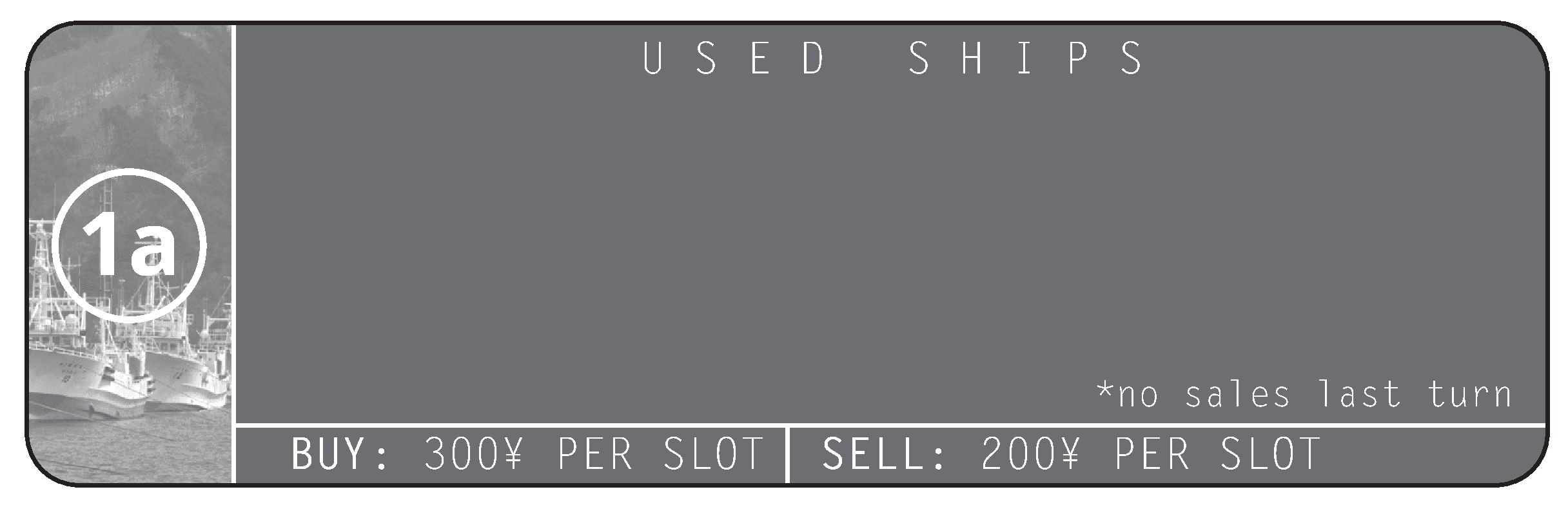 『Used Ships』印刷版ルールブックの図1