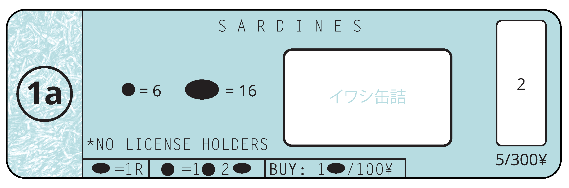 Diagram 1 from the printed Sardines rules