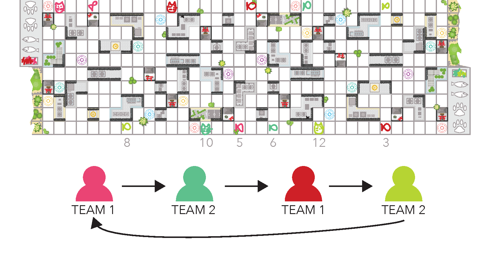 Diagram 3 from the printed 3-6 PLAYERS rules